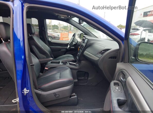 2C4RDGEGXKR683067 2019 DODGE GRAND CARAVAN Blue Front interior view