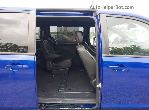 2C4RDGEGXKR683067 2019 DODGE GRAND CARAVAN Blue VIN sticker view