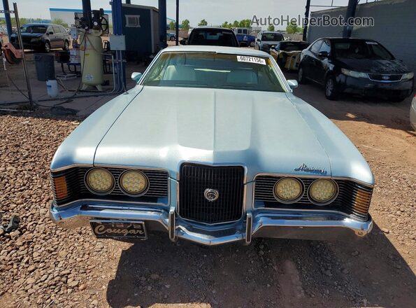 2F93Q521838 1972 MERCURY COUGAR Blue Вид спереду