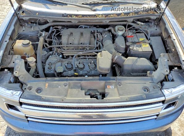2FMGK5B80JBA19782 2018 FORD FLEX Blue Widok wnętrza z tyłu