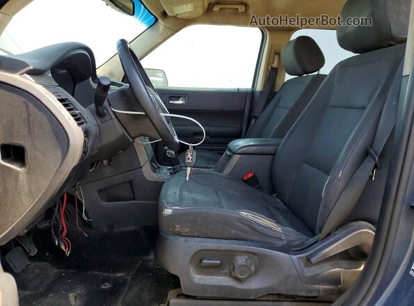 2FMGK5B80JBA19782 2018 FORD FLEX Blue Widok wnętrza z przodu