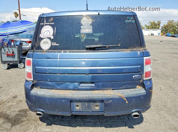 2FMGK5B80JBA19782 2018 FORD FLEX Blue Widok z tyłu