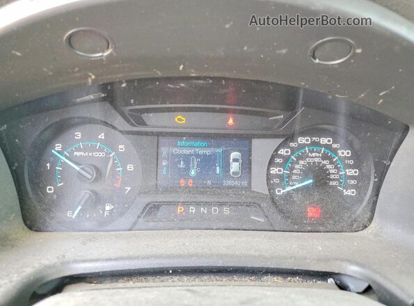 2FMGK5B80JBA19782 2018 FORD FLEX Blue Widok zestawu wskaźników