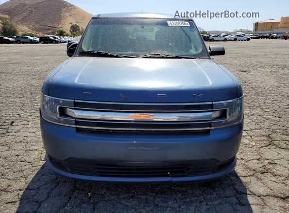 2FMGK5B80JBA19782 2018 FORD FLEX Blue Widok z przodu