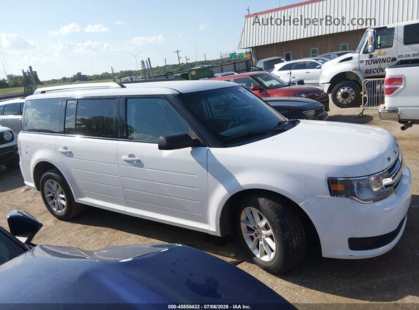 2FMGK5B81JBA22268 2018 FORD FLEX White Widok wnętrza z tyłu