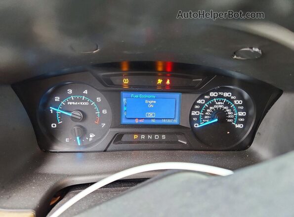 2FMGK5B82GBA19663 2016 FORD FLEX Silver ხელსაწყოთა პანელის ხედი