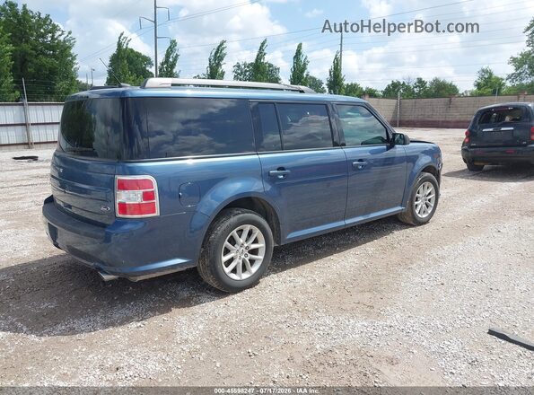 2FMGK5B82KBA10874 2019 FORD FLEX Blue Rear right