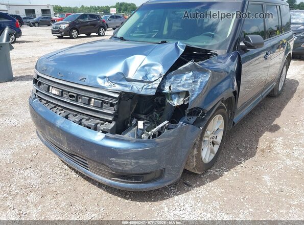 2FMGK5B82KBA10874 2019 FORD FLEX Blue Front view