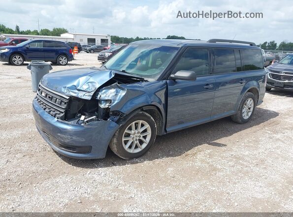 2FMGK5B82KBA10874 2019 FORD FLEX Blue Front left