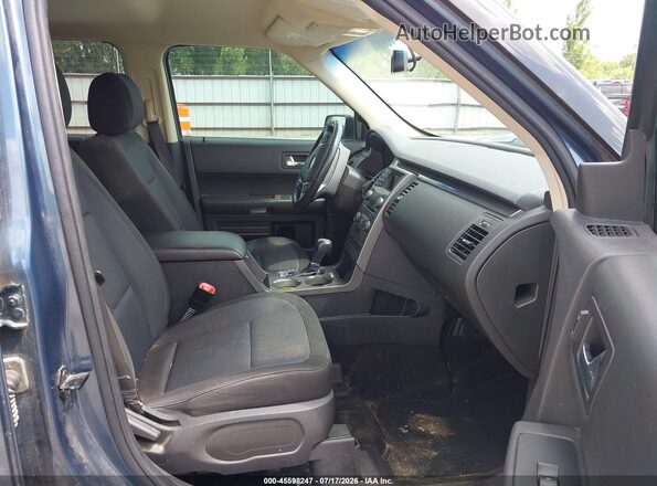 2FMGK5B82KBA10874 2019 FORD FLEX Blue Front interior view
