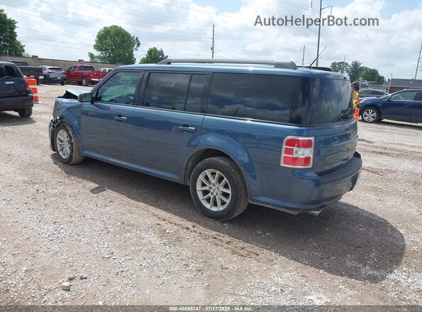 2FMGK5B82KBA10874 2019 FORD FLEX Blue Rear left