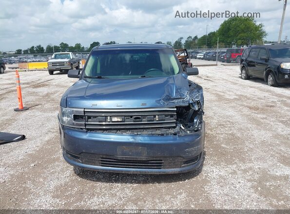 2FMGK5B82KBA10874 2019 FORD FLEX Blue Instrument cluster view