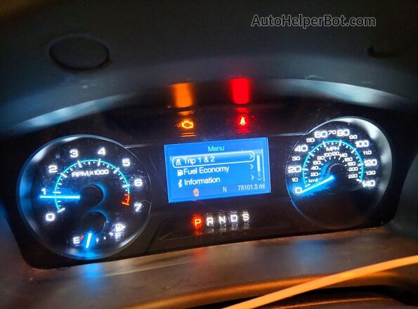 2FMGK5B84GBA10642 2016 FORD FLEX Серебряный Вид щитка приборов