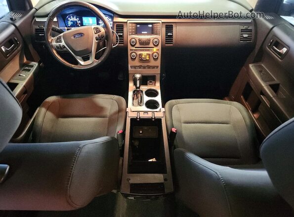 2FMGK5B84GBA10642 2016 FORD FLEX Серебряный Вид панели приборов