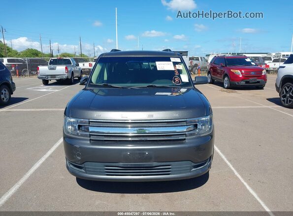 2FMGK5B84JBA03276 2018 FORD FLEX Gray Вид щитка приладів