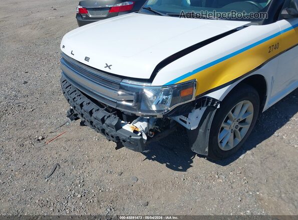 2FMGK5B84KBA39602 2019 FORD FLEX White Widok z przodu