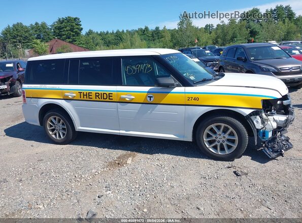2FMGK5B84KBA39602 2019 FORD FLEX White Widok wnętrza 360 stopni
