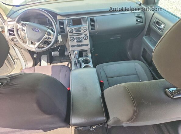2FMGK5B86KBA23644 2019 FORD FLEX Белый Вид панели приборов