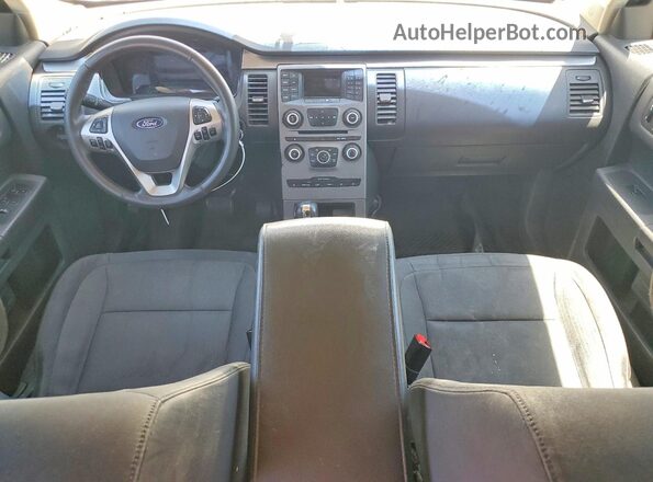 2FMGK5B89JBA14628 2018 FORD FLEX White Dashboard view