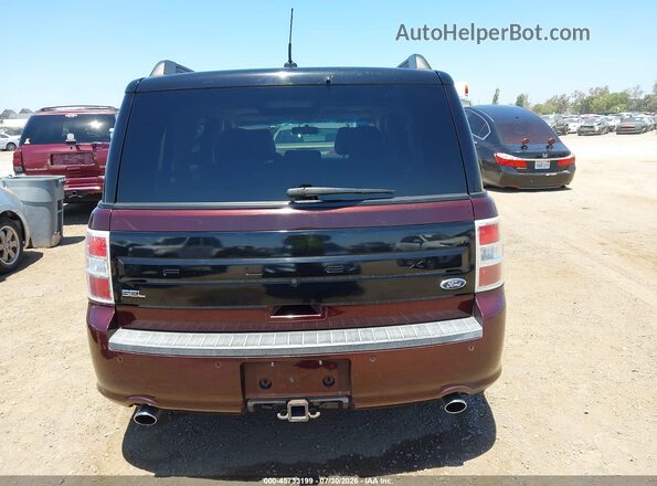 2FMGK5C81JBA19742 2018 FORD FLEX Burgundy 