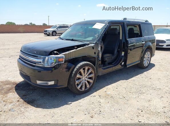 2FMGK5C82HBA09182 2017 FORD FLEX Black წინა მარცხენა ხედი სამი მეოთხედიდან