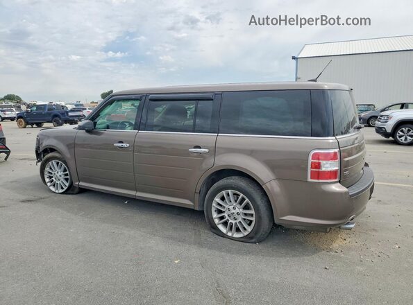 2FMGK5C82KBA32243 2019 FORD FLEX Brown Tył lewy