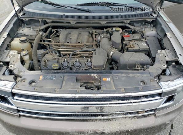 2FMGK5C82KBA32243 2019 FORD FLEX Brown Widok komory silnika