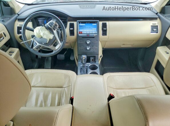 2FMGK5C82KBA32243 2019 FORD FLEX Brown Widok deski rozdzielczej