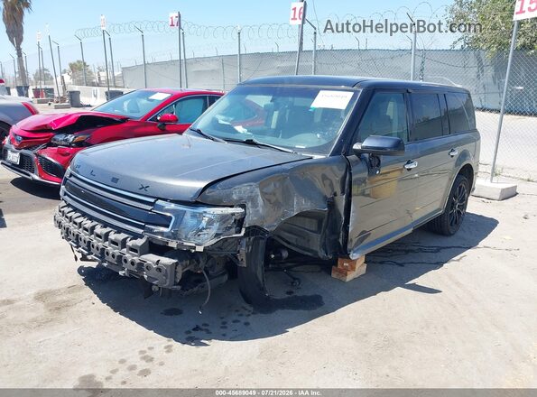 2FMGK5C82KBA36888 2019 FORD FLEX Серый Передняя левая четверть