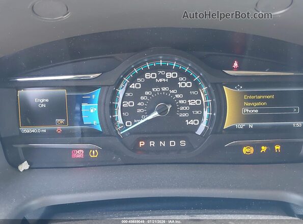 2FMGK5C82KBA36888 2019 FORD FLEX Серый Вид задних сидений