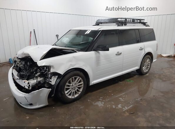 2FMGK5C83KBA00417 2019 FORD FLEX White Առջևի ձախ երեք քառորդ տեսարան