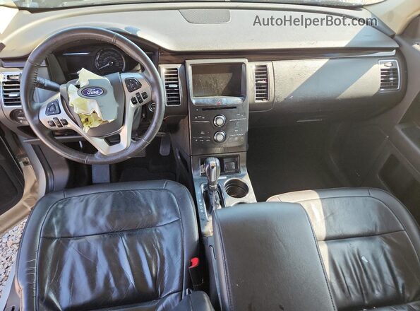 2FMGK5C84HBA04484 2017 FORD FLEX Silver Առջևի վահանակի տեսք