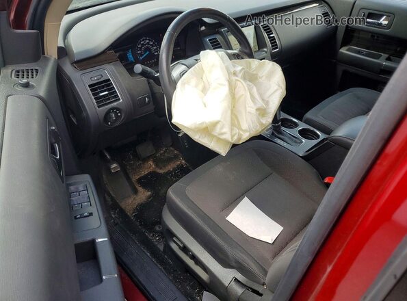 2FMGK5C84JBA11733 2018 FORD FLEX Red Առջևի վահանակի տեսք