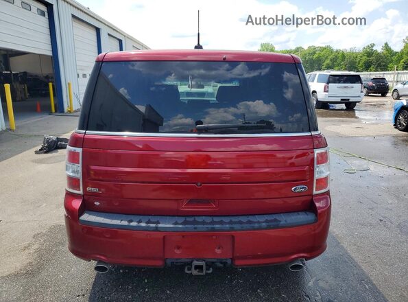 2FMGK5C84JBA11733 2018 FORD FLEX Red Հետևի տեսք