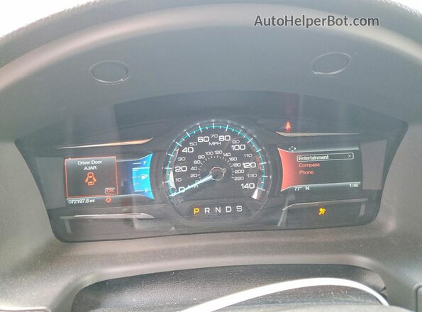 2FMGK5C84JBA11733 2018 FORD FLEX Red Սարքավորումների վահանակի տեսք