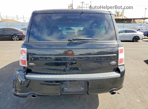 2FMGK5C84JBA13014 2018 FORD FLEX Black Вид ззаду