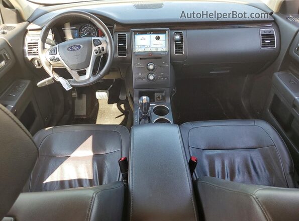 2FMGK5C84JBA13238 2018 FORD FLEX Gray Dashboard view