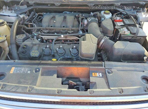 2FMGK5C84JBA13238 2018 FORD FLEX Gray Engine compartment view