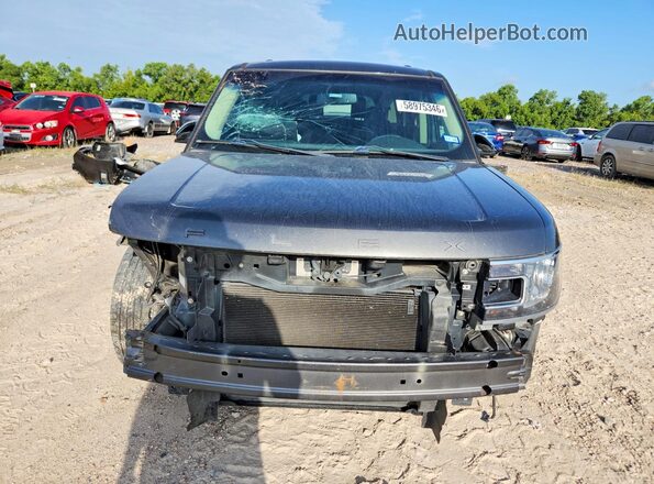 2FMGK5C84JBA19590 2018 FORD FLEX Gray წინა ხედი