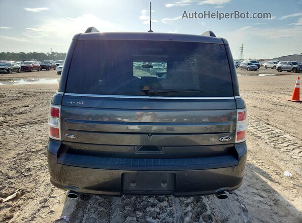 2FMGK5C84JBA19590 2018 FORD FLEX Gray უკანა ხედი