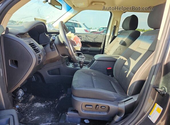 2FMGK5C84JBA19590 2018 FORD FLEX Gray წინა სალონის ხედი