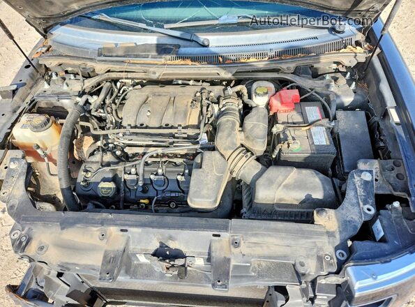 2FMGK5C84JBA19590 2018 FORD FLEX Gray ძრავის განყოფილების ხედი