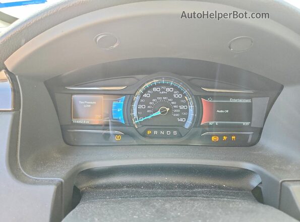 2FMGK5C84JBA19590 2018 FORD FLEX Gray ხელსაწყოთა პანელის ხედი