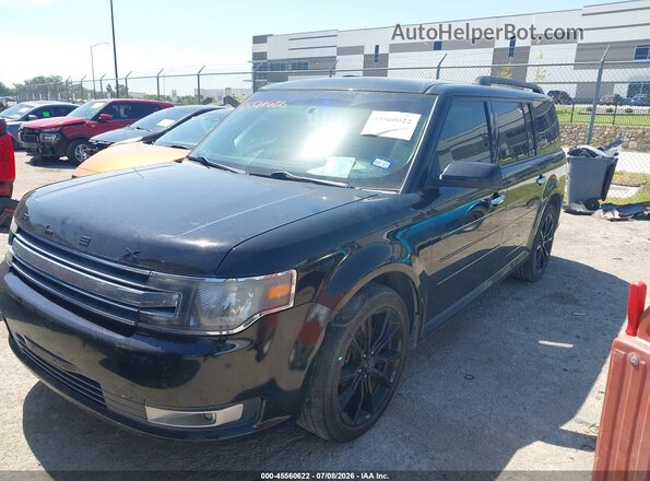 2FMGK5C84JBA21548 2018 FORD FLEX Black წინა მარცხენა ხედი სამი მეოთხედიდან