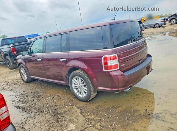2FMGK5C84KBA02953 2019 FORD FLEX Maroon Trasero izquierdo