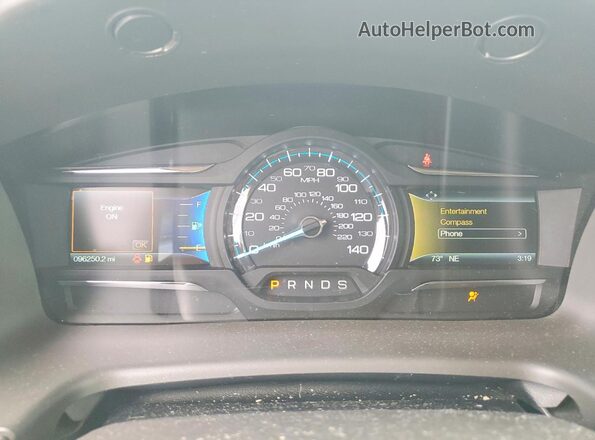 2FMGK5C84KBA02953 2019 FORD FLEX Maroon Vista del cuadro de instrumentos