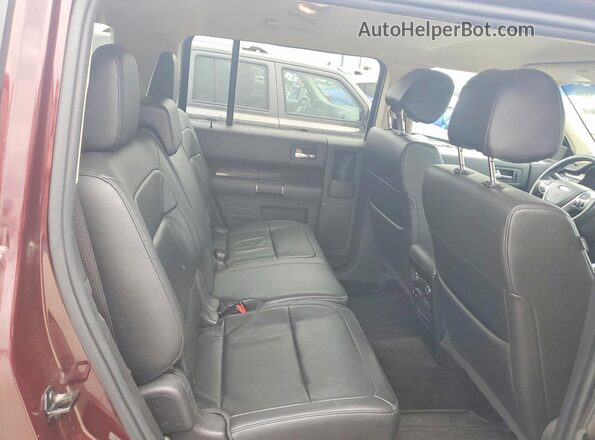 2FMGK5C84KBA02953 2019 FORD FLEX Maroon Vista interior trasera