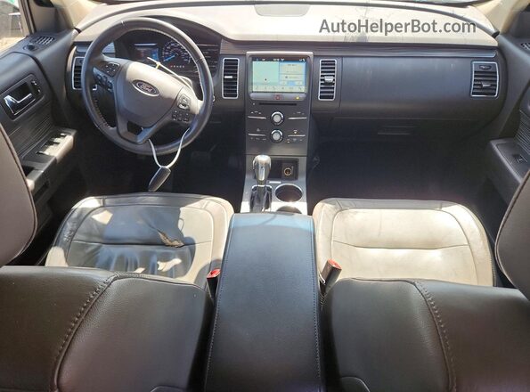2FMGK5C84KBA07991 2019 FORD FLEX Blue Widok deski rozdzielczej