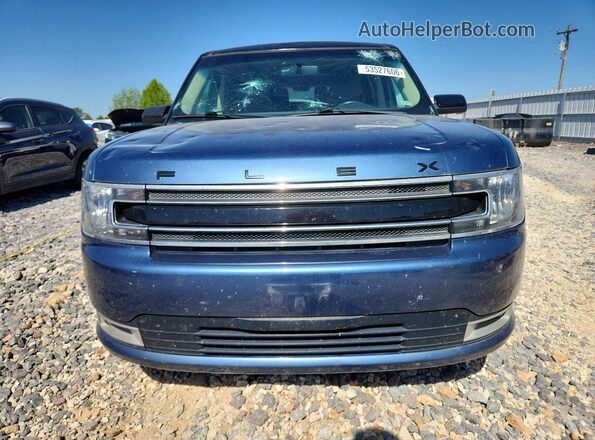 2FMGK5C84KBA07991 2019 FORD FLEX Blue Widok z przodu