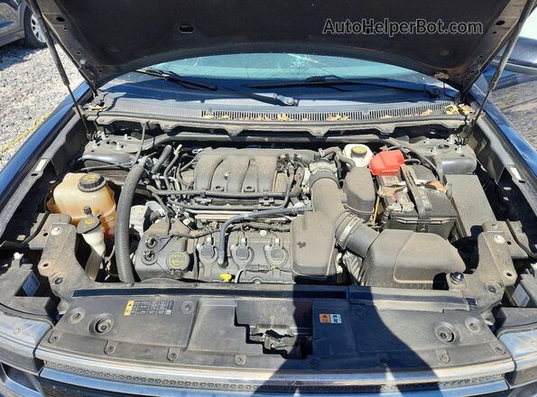 2FMGK5C84KBA07991 2019 FORD FLEX Blue Widok komory silnika
